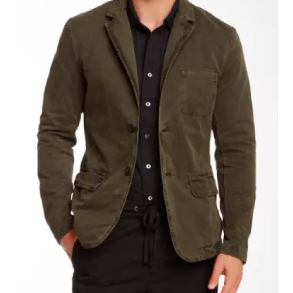 James Perse Canvas Blazer Black